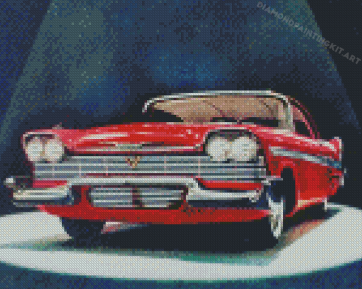 Vintage 58 Plymouth Fury Art Diamond Paintings