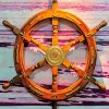 Vintage Ship Wheel Diamond Paintings