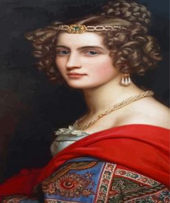 Vintage Lady Wears Jewelry Diamond Paintings