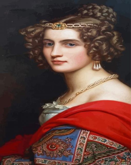 Vintage Lady Wears Jewelry Diamond Paintings