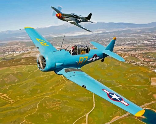 WWII Airplanes Diamond Paintings