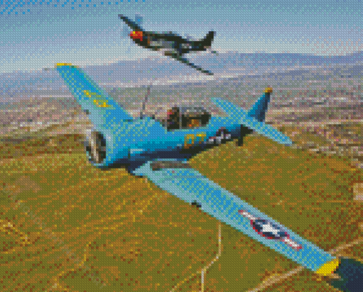 WWII Airplanes Diamond Paintings