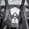 Wales Tintern Abbey Black And White Diamond Paintings