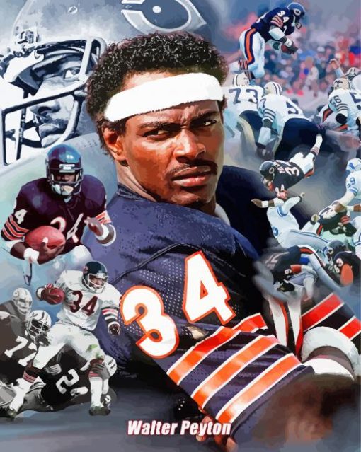 Walter Payton Player Diamond Paintings