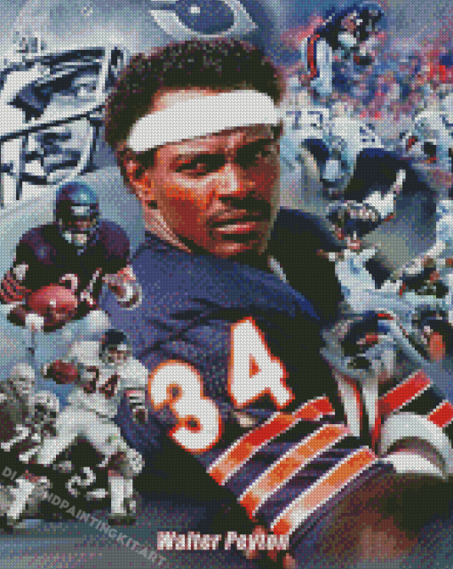 Walter Payton Player Diamond Paintings