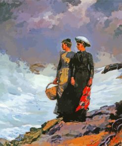 Watching The Breakers Winslow Homer Diamond Paintings