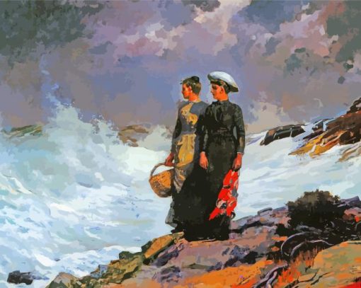 Watching The Breakers Winslow Homer Diamond Paintings