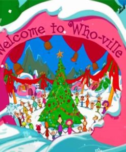 Welcome To Whoville Town Diamond Paintings