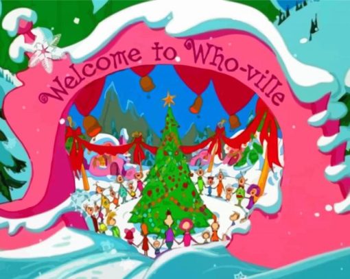 Welcome To Whoville Town Diamond Paintings