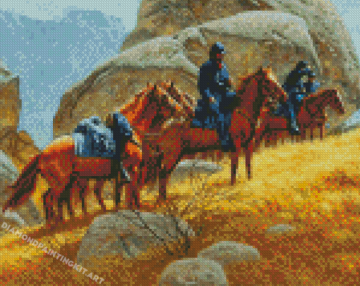 Western US Cavalry Diamond Paintings