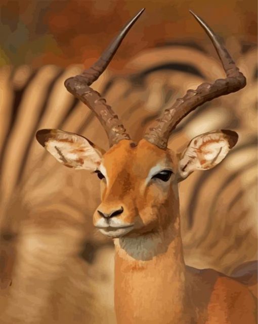 Wild Impala Animal Diamond Paintings