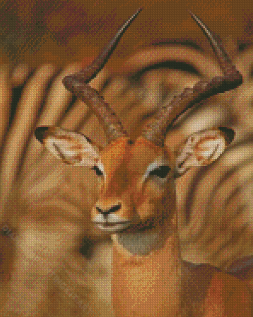 Wild Impala Animal Diamond Paintings