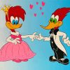 Winnie And Woody Woodpecker Diamond Paintings