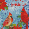 Winter Christmas Cardinals Poster Diamond Paintings