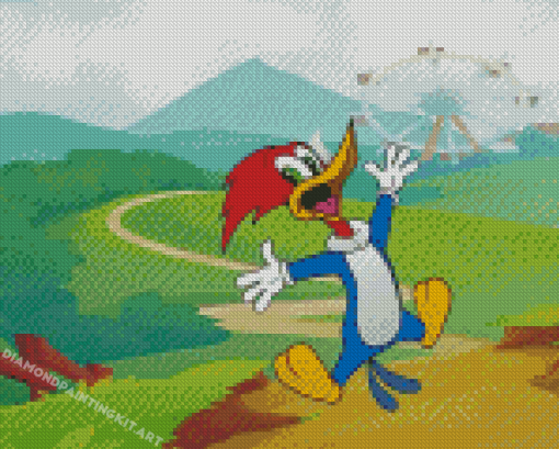 Woody Woodpecker Bird Diamond Paintings