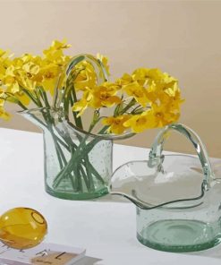 Yellow Freesia Flowers Diamond Paintings