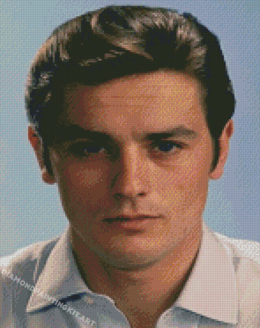 Young Alain Delon Diamond Paintings