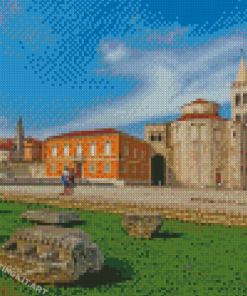 Zadar City Buildings Diamond Paintings