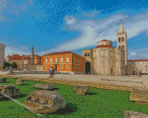 Zadar City Buildings Diamond Paintings