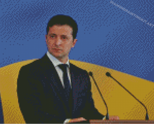 Zelensky Ukraine President Diamond Paintings