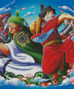 Zoro Luffy D Monkey Diamond Paintings