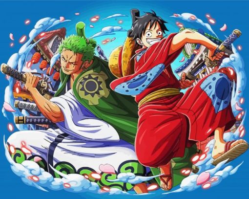 Zoro Luffy D Monkey Diamond Paintings