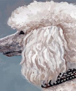 Abstract White Poodle Diamond Paintings