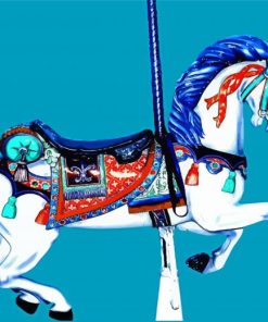 Aesthetic Carousel Horse Diamond Paintings