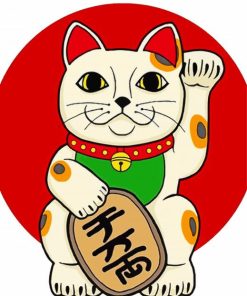 Aesthetic Chinese Lucky Cat Diamond Paintings