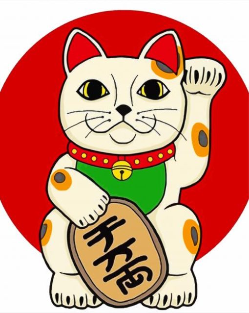 Aesthetic Chinese Lucky Cat Diamond Paintings