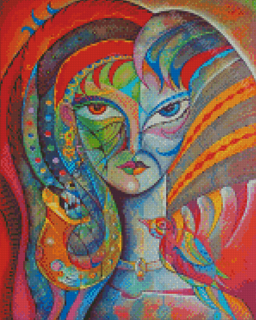 Aesthetic Cubist Face Diamond Paintings