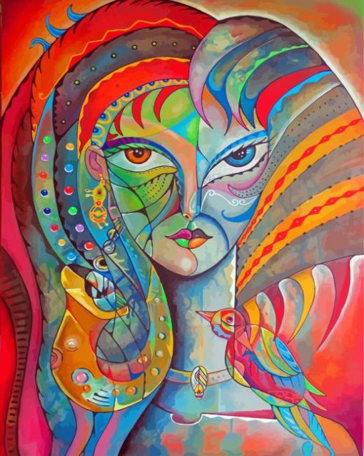 Aesthetic Cubist Face Diamond Paintings