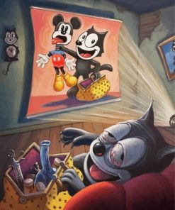 Aesthetic Felix The Cat Diamond Paintings