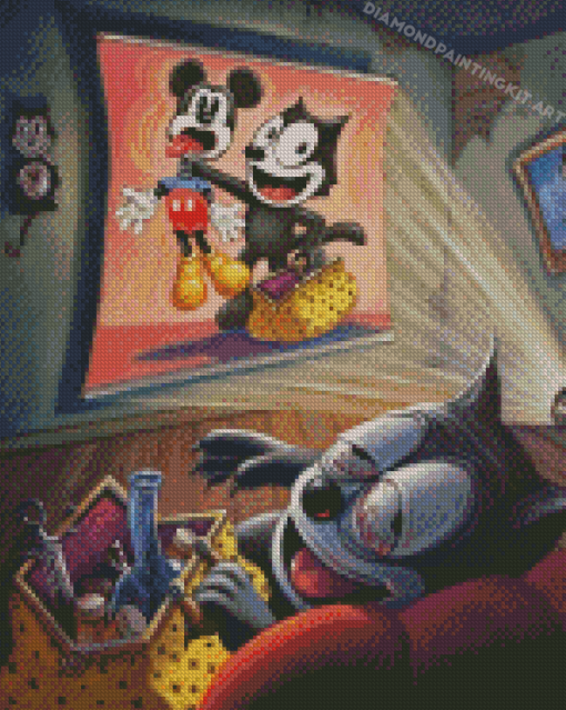 Aesthetic Felix The Cat Diamond Paintings