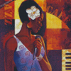 Aesthetic African Woman Singing Diamond Paintings