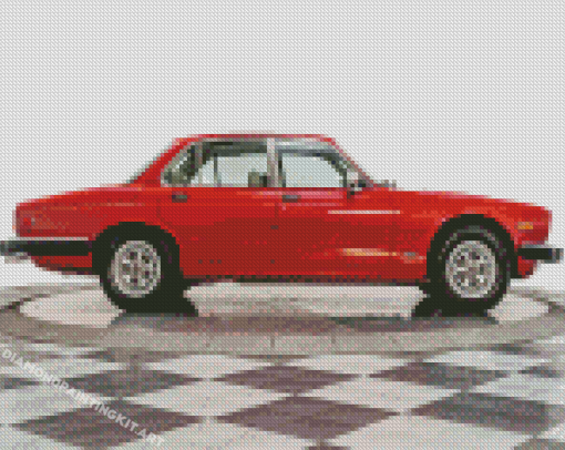 Aesthetic Red 87 Jaguar Diamond Paintings