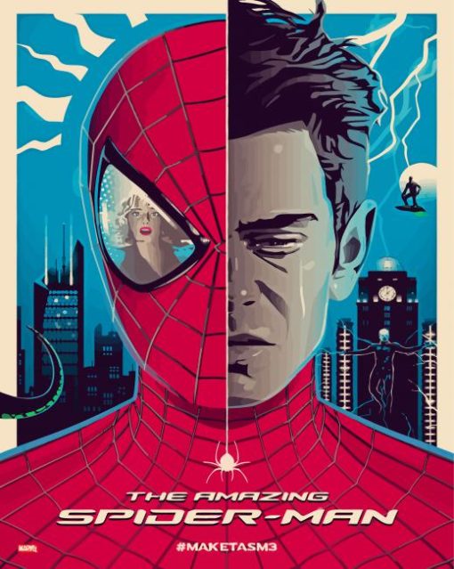 Andrew Garfield Spider Poster Diamond Paintings