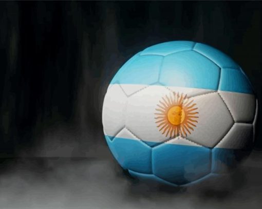 Argentina Soccer Ball Diamond Paintings