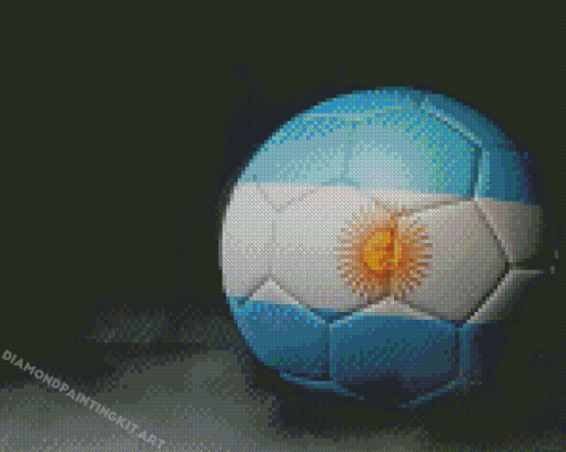 Argentina Soccer Ball Diamond Paintings