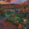 Autumn New England Countryside Diamond Paintings