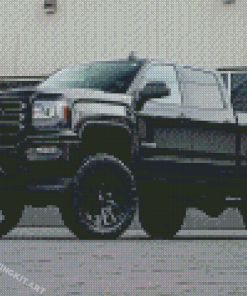 Black GMC Truck Diamond Paintings