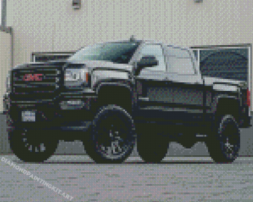 Black GMC Truck Diamond Paintings