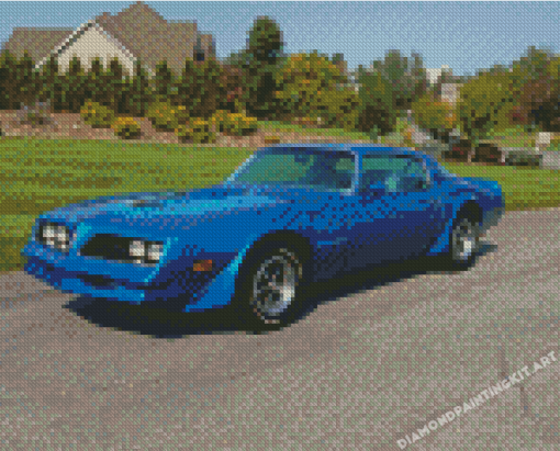 Blue 78 Firebird Diamond Paintings