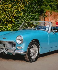 Blue Austin Healey Sprite Diamond Paintings