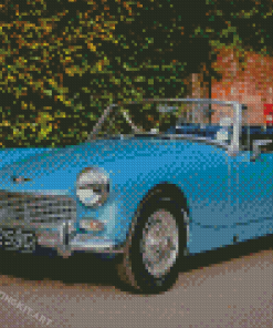 Blue Austin Healey Sprite Diamond Paintings