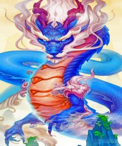 Blue Dragon Diamond Paintings