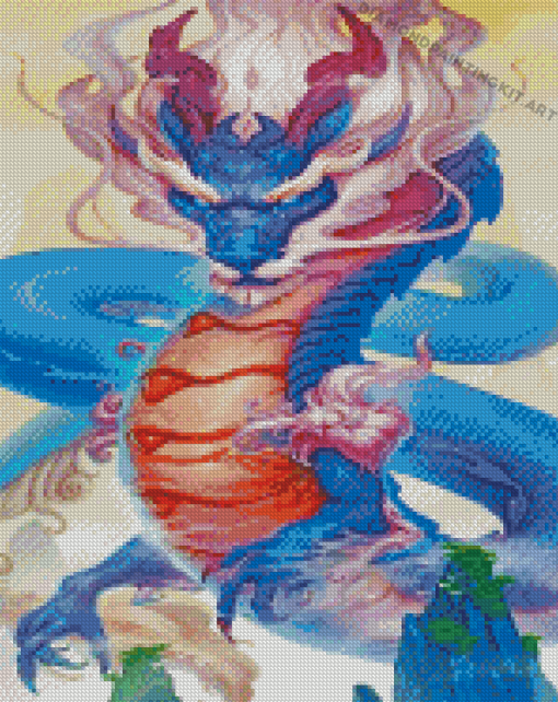 Blue Dragon Diamond Paintings