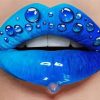 Blue Lips Diamond Paintings