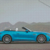 Blue Mercedes Sl Diamond Paintings