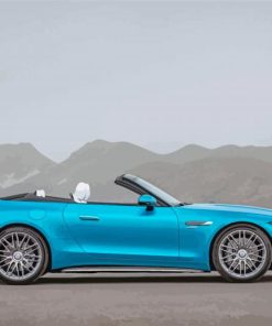 Blue Mercedes Sl Diamond Paintings